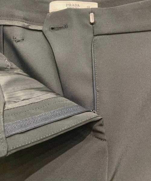 PRADA（プラダ）PRADA (プラダ) センタープレスパンツ ブラック サイズ:38の古着・服飾アイテム