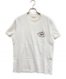 PRADA（プラダ）の古着「ロゴ刺繍Tシャツ」｜ホワイト