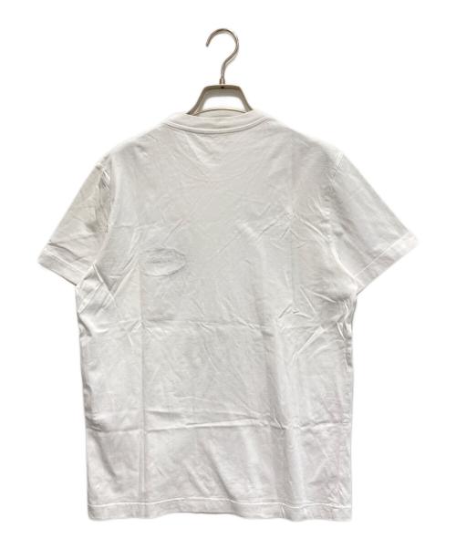PRADA（プラダ）PRADA (プラダ) ロゴ刺繍Tシャツ ホワイト サイズ:Mの古着・服飾アイテム