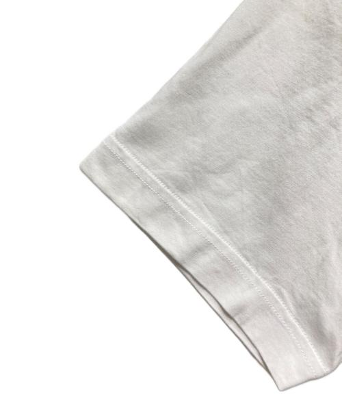 PRADA（プラダ）PRADA (プラダ) ロゴ刺繍Tシャツ ホワイト サイズ:Mの古着・服飾アイテム