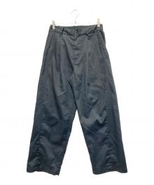坩堝 RUTSUBO（ルツボ）の古着「TWIST WIDE EASY PANTS」｜グレー