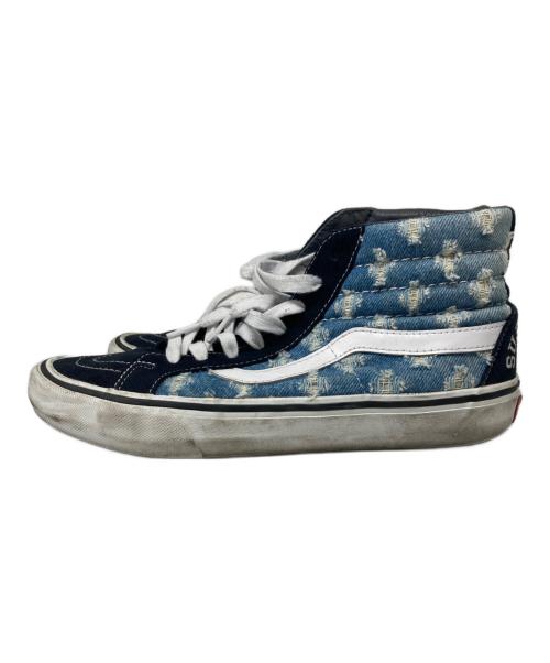 VANS（ヴァンズ）VANS (ヴァンズ) SUPREME (シュプリーム) Sk8-Hi 'デニム穴あきブルー' ネイビー サイズ:26.5cmの古着・服飾アイテム