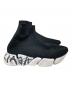 BALENCIAGA (バレンシアガ) speed 2.0 グラフィティプリント ソックススニーカー ブラック サイズ:26.5cm：20000円