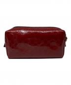GUCCIグッチ）の古着「マイクログッチシマGGポーチ」｜レッド