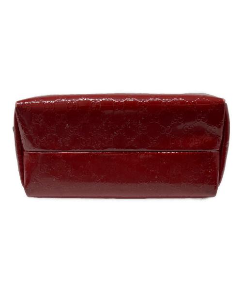 GUCCI（グッチ）GUCCI (グッチ) マイクログッチシマGGポーチ レッド サイズ:不明の古着・服飾アイテム