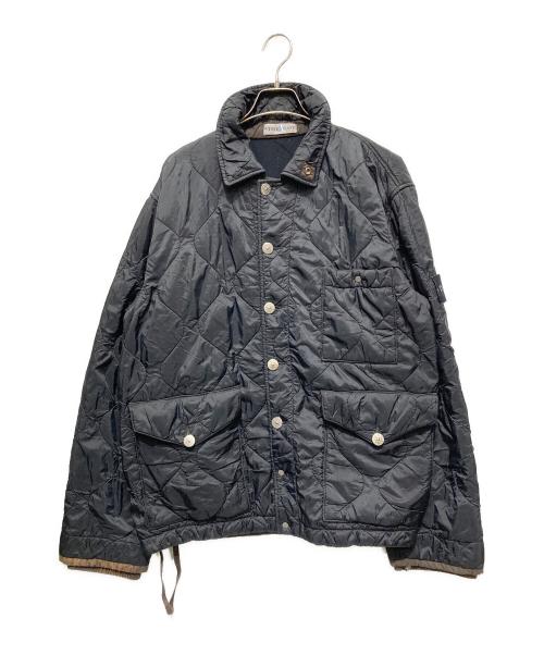 STONE ISLAND（ストーンアイランド）STONE ISLAND (ストーンアイランド) Quilted Nylon Padded Jacket ブラック サイズ:Lの古着・服飾アイテム