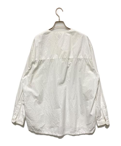 E.TAUTZ（イートーツ）E.TAUTZ (イートーツ) プルオーバー ガゼット シャツ ホワイト サイズ:Sの古着・服飾アイテム