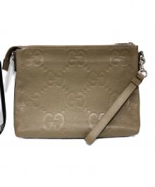 GUCCI（グッチ）の古着「ジャンボGG ミディアムクロスボディバック」｜ベージュ