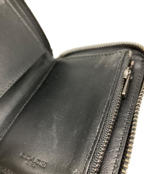 COACH（コーチ）COACH (コーチ) シグネイチャーラウンドジップウォレット ネイビーの古着・服飾アイテム