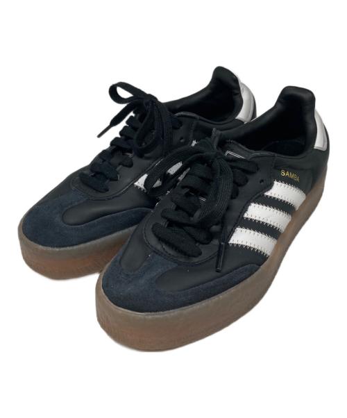 adidas（アディダス）adidas (アディダス) SAMBAE W ブラック×ホワイト サイズ:23㎝の古着・服飾アイテム