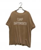 REMI RELIEF×L'appartementレミレリーフ×アパルトモン）の古着「別注 CAMP DARTSMONTH T-SH」｜ベージュ