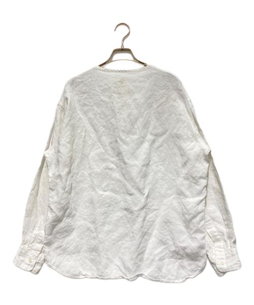 Ron Herman（ロンハーマン）Ron Herman (ロンハーマン) Traceability Hemp Collarless Shirt ホワイト サイズ:Sの古着・服飾アイテム