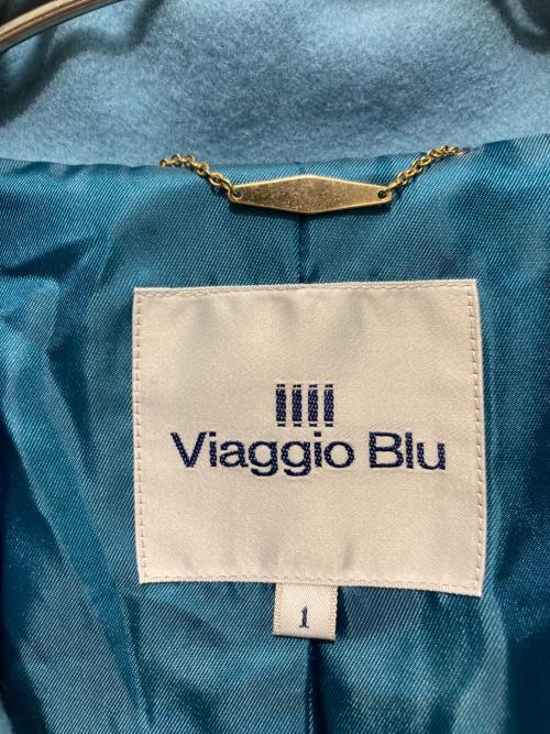 Viaggio Blu（ビアッジョブルー）Viaggio Blu (ビアッジョブルー) Super140テーラードコート スカイブルー サイズ:1の古着・服飾アイテム