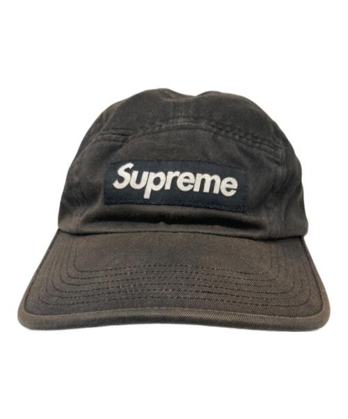 SUPREME（シュプリーム）Supreme (シュプリーム) 19SS Washed Chino Twill Camp Cap ブラックの古着・服飾アイテム