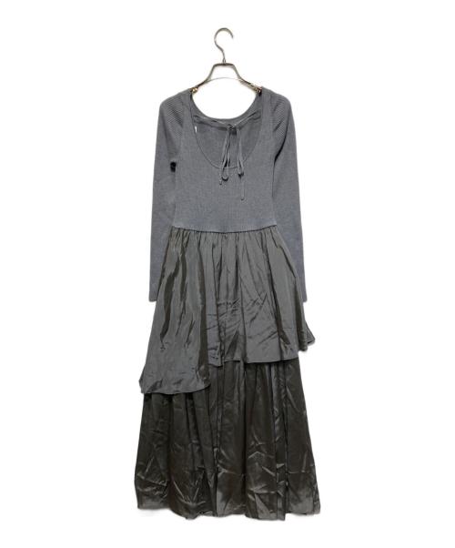 FRAY ID（フレイ アイディー）FRAY ID (フレイ アイディー) ドッキングワンピース グレー 未使用品の古着・服飾アイテム