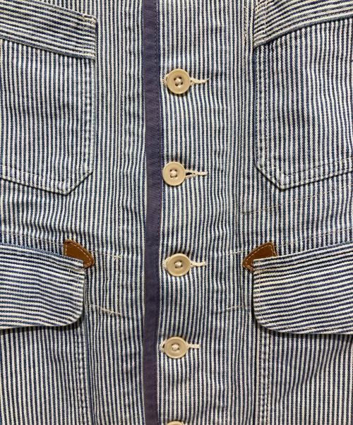 RRL（ダブルアールエル）RRL (ダブルアールエル) デニムベスト ブルー×ホワイト サイズ:不明の古着・服飾アイテム