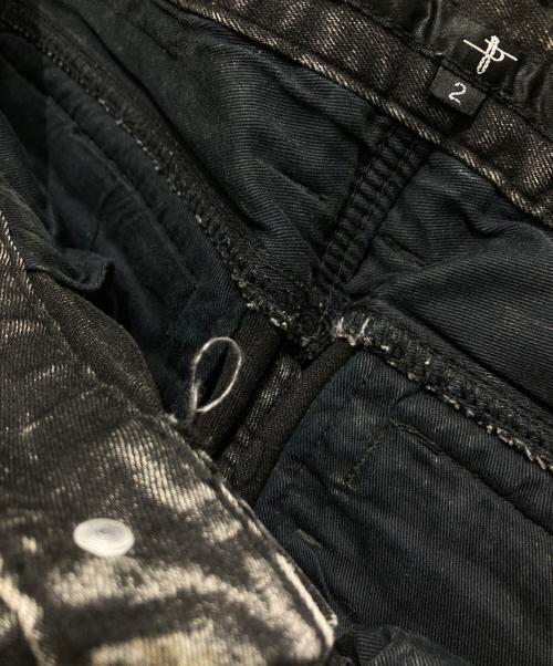 NO ID.（ノーアイディー）NO ID. (ノーアイディー) スキニーデニムパンツ ブラック サイズ:2の古着・服飾アイテム