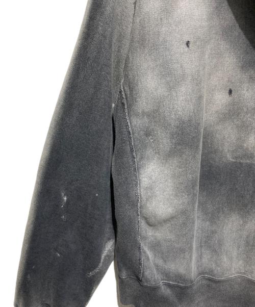 BOWBOW（バウワウ）BOWBOW (バウワウ) nubian (ヌビアン) HARD AGEING HOODIE グレー サイズ:Lの古着・服飾アイテム