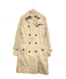 BURBERRY BLUE LABEL（バーバリー ブルー レーベル）の古着「チェック柄ライナー ベルト付き トレンチコート」｜ベージュ