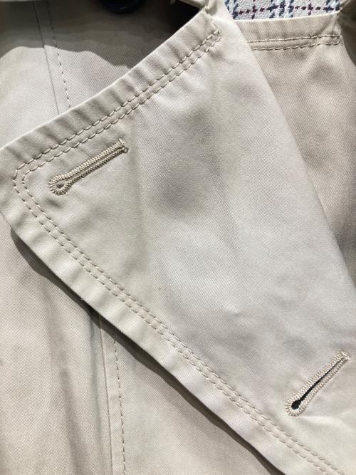 BURBERRY BLUE LABEL（バーバリー ブルー レーベル）BURBERRY BLUE LABEL (バーバリー ブルー レーベル) チェック柄ライナー ベルト付き トレンチコート ベージュ サイズ:38の古着・服飾アイテム