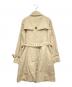 BURBERRY BLUE LABEL (バーバリー ブルー レーベル) チェック柄ライナー ベルト付き トレンチコート ベージュ サイズ:38：11000円