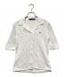 FRED PERRY（フレッドペリー）の古着「OPEN KNIT BUTTON THROUGH SHIRT」｜ホワイト