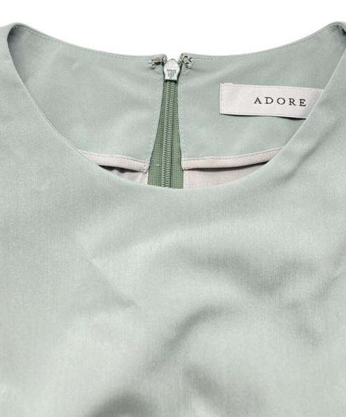 ADORE（アドーア）ADORE (アドーア) バルーンスリーブボリュームワンピース グリーン サイズ:38の古着・服飾アイテム
