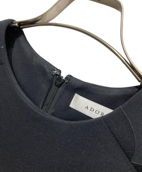ADORE（アドーア）ADORE (アドーア) スカラップジャージーワンピース ブラック サイズ:38の古着・服飾アイテム
