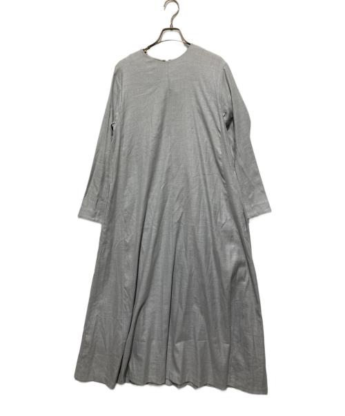 ebure（エブール）ebure (エブール) 長袖ワンピース ライトグレー サイズ:Sの古着・服飾アイテム