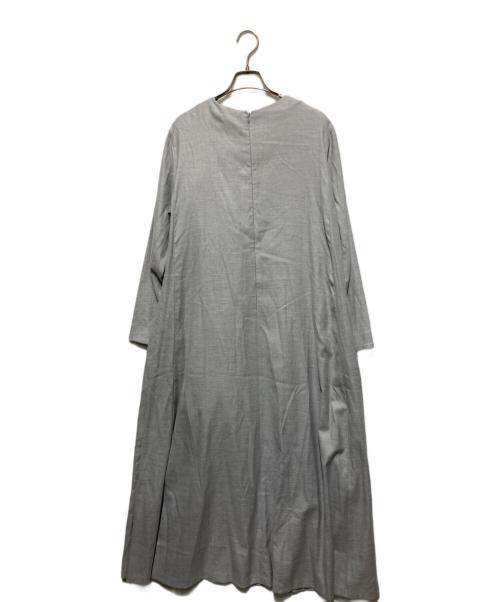ebure（エブール）ebure (エブール) 長袖ワンピース ライトグレー サイズ:Sの古着・服飾アイテム