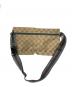 GUCCI (グッチ) GGキャンパスウエストポーチ ベージュ×ブルー：35000円