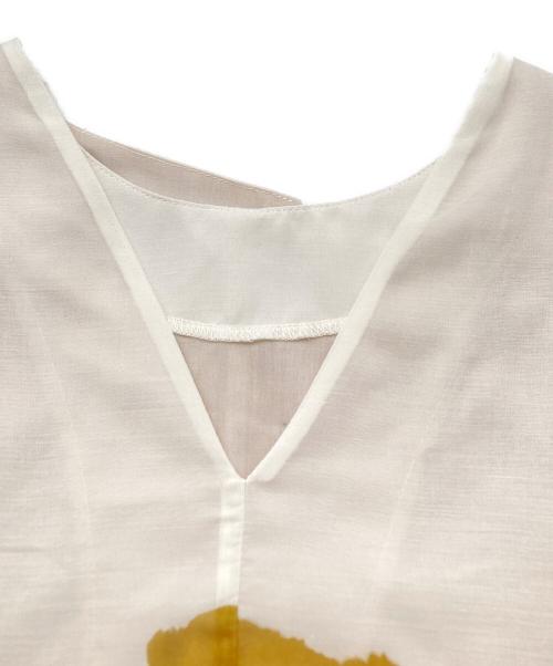 Ameri（アメリ）AMERI (アメリ) FUDE ART PLEATS DRESS カーキ サイズ:SIZE Sの古着・服飾アイテム