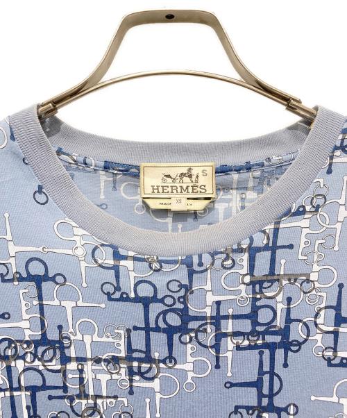 HERMES（エルメス）HERMES (エルメス) ホースビットTシャツ ブルー サイズ:XSの古着・服飾アイテム