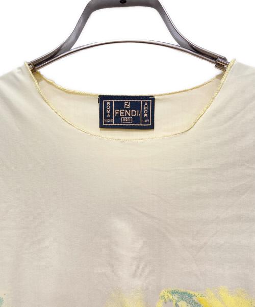 FENDI（フェンディ）FENDI (フェンディ) 半袖カットソー イエロー サイズ:Mの古着・服飾アイテム