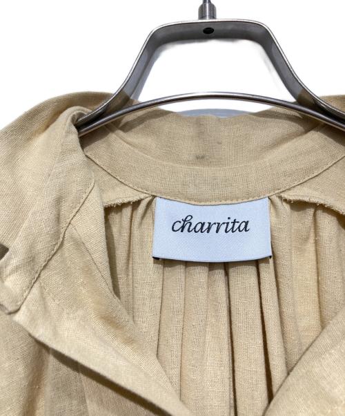 charrita（チャリータ）charrita (チャリータ) リネンワンピース ベージュ サイズ:Freeの古着・服飾アイテム