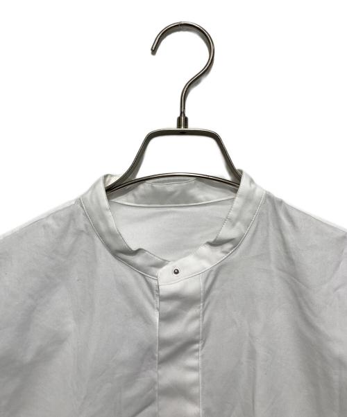 MACPHEE（マカフィー）MACPHEE (マカフィー) コットンブロード バンドカラークロップドシャツ ホワイト サイズ:36の古着・服飾アイテム