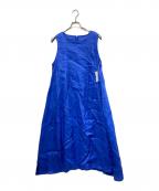 Floralフローラル）の古着「リネンノースルーブワンピース」｜ブルー