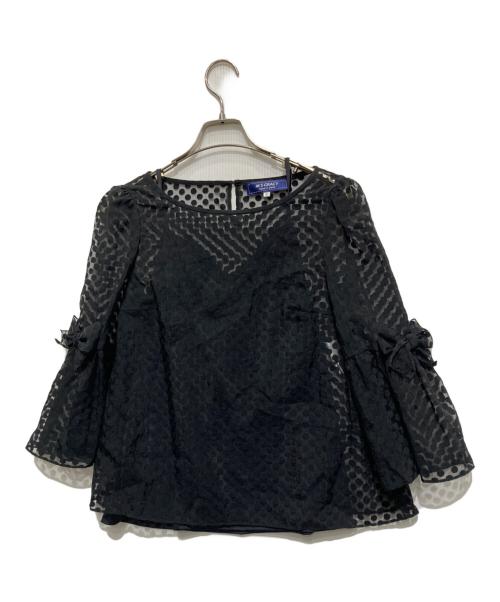 M'S GRACY（エムズグレイシー）M'S GRACY (エムズグレイシー) シアーブラウス ブラック サイズ:40の古着・服飾アイテム