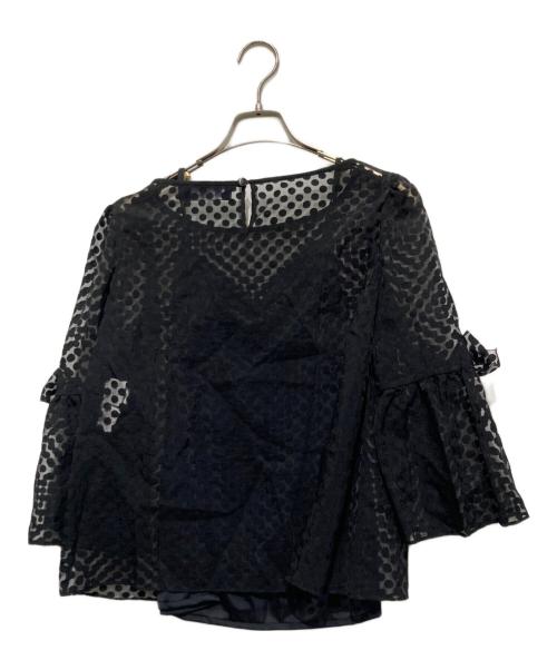 M'S GRACY（エムズグレイシー）M'S GRACY (エムズグレイシー) シアーブラウス ブラック サイズ:40の古着・服飾アイテム