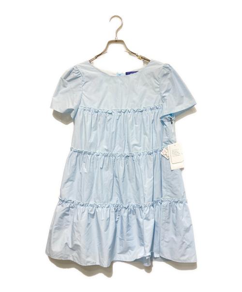 M'S GRACY（エムズグレイシー）M'S GRACY (エムズグレイシー) ティアードブラウス スカイブルー サイズ:40の古着・服飾アイテム