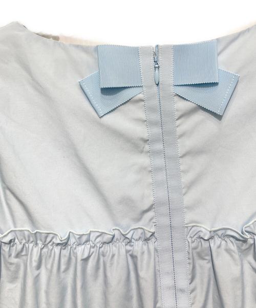 M'S GRACY（エムズグレイシー）M'S GRACY (エムズグレイシー) ティアードブラウス スカイブルー サイズ:40の古着・服飾アイテム