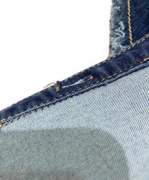 TAE ASHIDA（タエ アシダ）TAE ASHIDA (タエ アシダ) 24SS デニム フリル ブラウス インディゴ サイズ:9の古着・服飾アイテム