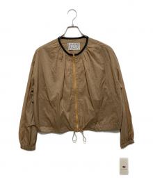 DOS DIOSAS（ドスディオサス）の古着「バックフリルデザインライトジャケット」｜ブラウン