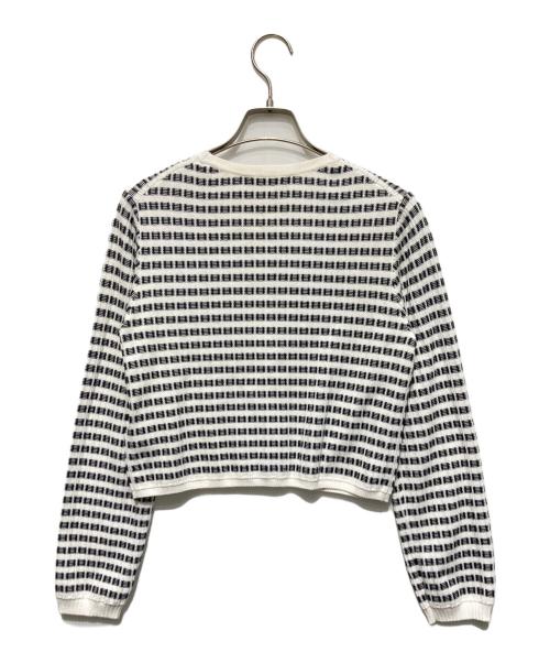 CELFORD（セルフォード）CELFORD (セルフォード) バリエーションニットアンサンブル ホワイト×ブラック サイズ:ONEの古着・服飾アイテム