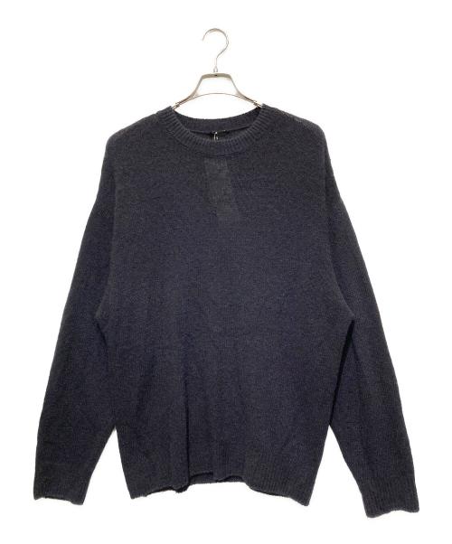 COMOLI（コモリ）COMOLI (コモリ) カシミヤ製品染 クルーネックニット ネイビー サイズ:3の古着・服飾アイテム