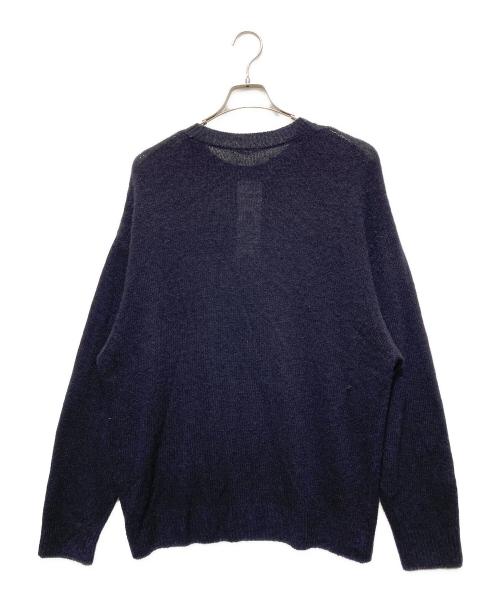 COMOLI（コモリ）COMOLI (コモリ) カシミヤ製品染 クルーネックニット ネイビー サイズ:3の古着・服飾アイテム