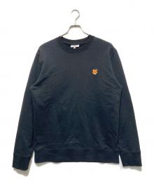maison kitsune（メゾンキツネ）の古着「フォックスヘッド レギュラー スウェットシャツ」｜ブラック
