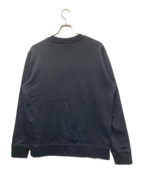 maison kitsune（メゾンキツネ）maison kitsune (メゾンキツネ) フォックスヘッド レギュラー スウェットシャツ ブラック サイズ:Lの古着・服飾アイテム