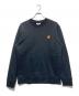 maison kitsune（メゾンキツネ）の古着「フォックスヘッド レギュラー スウェットシャツ」｜ブラック