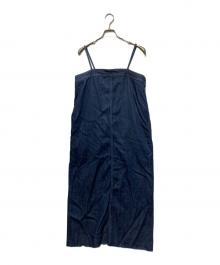 SLOBE IENA（スローブ イエナ）の古着「26SSナローフレアデニムジャンパースカート」｜ネイビー